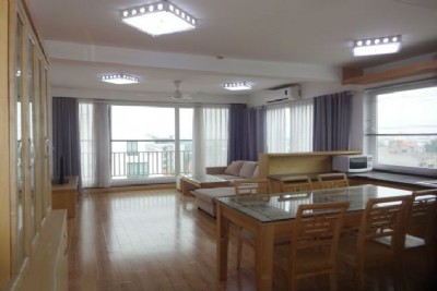 Full natural light apartment with 2 bedrooms for rent in To Ngoc Van street, Tay Ho, Hanoi